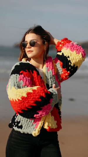 Warm Hand-Knitted Cardigan
