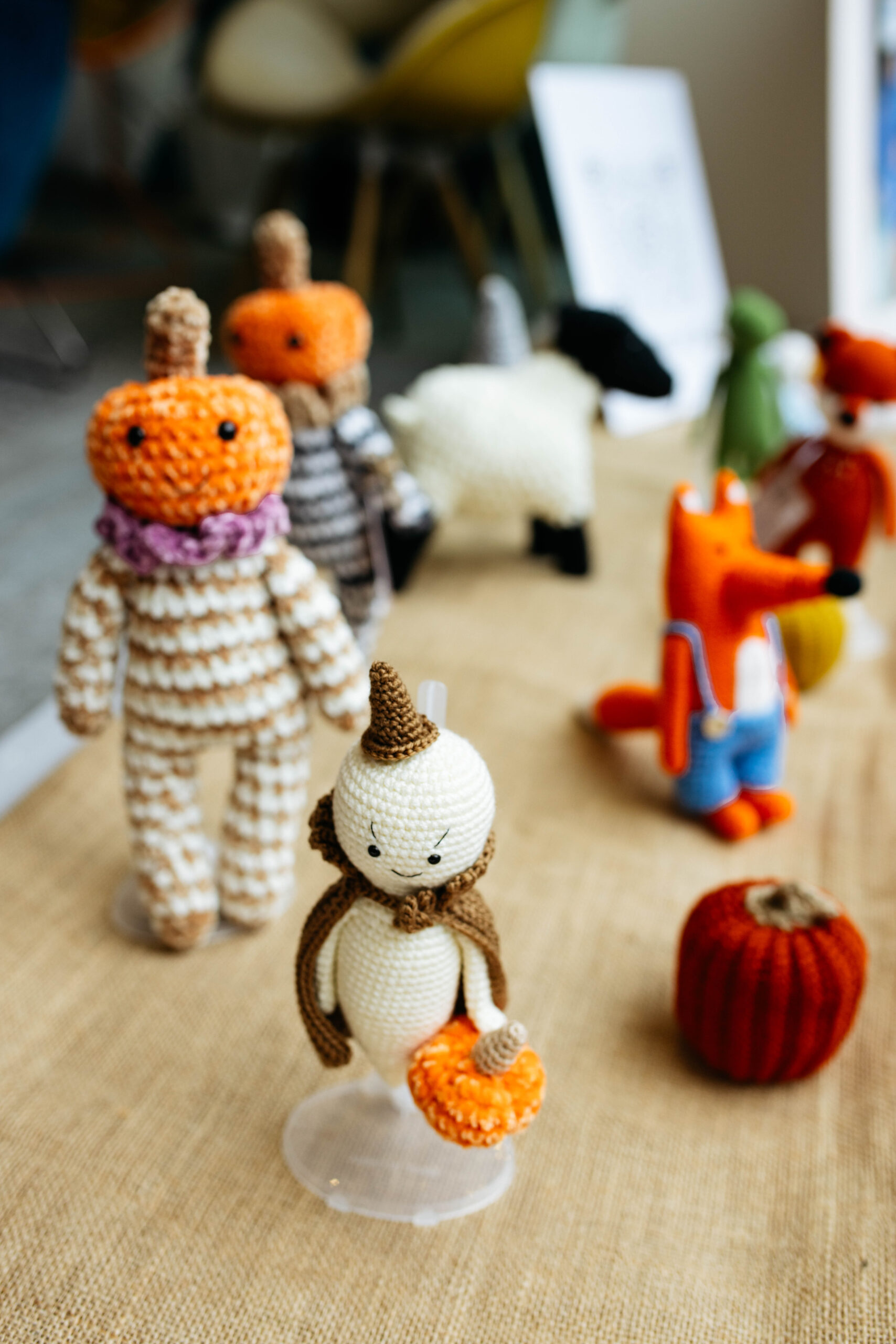 Adorable Hand-Crocheted Mr.Pumpkin - Image 4