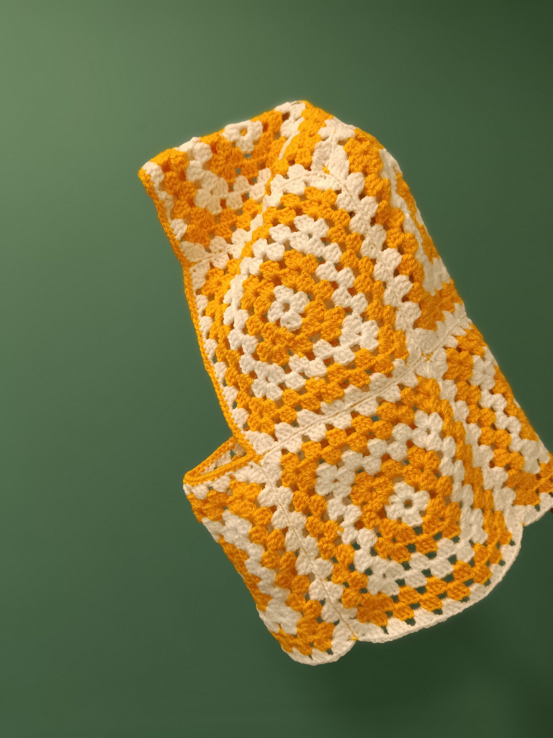 Hand-Crocheted Two-Tone Balaclava Hood - Image 7